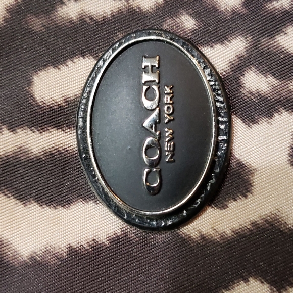 Coach Ocelot Print Nylon travel Bag, Snap Pouch & Cosmetic Pouch-Set - Picture 2 of 16